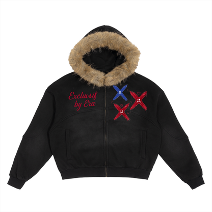 Exclusif By Errs fur hoodie